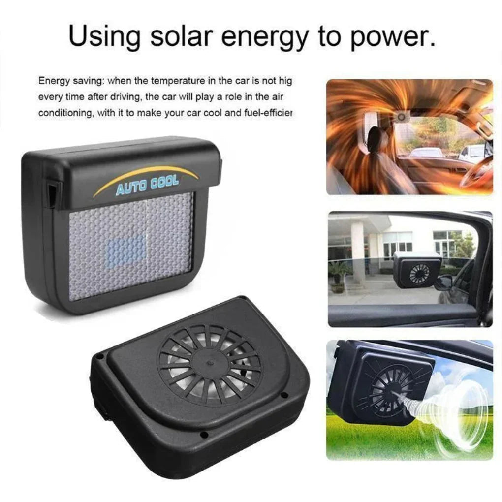 Solární ventilátor do okna automobilu