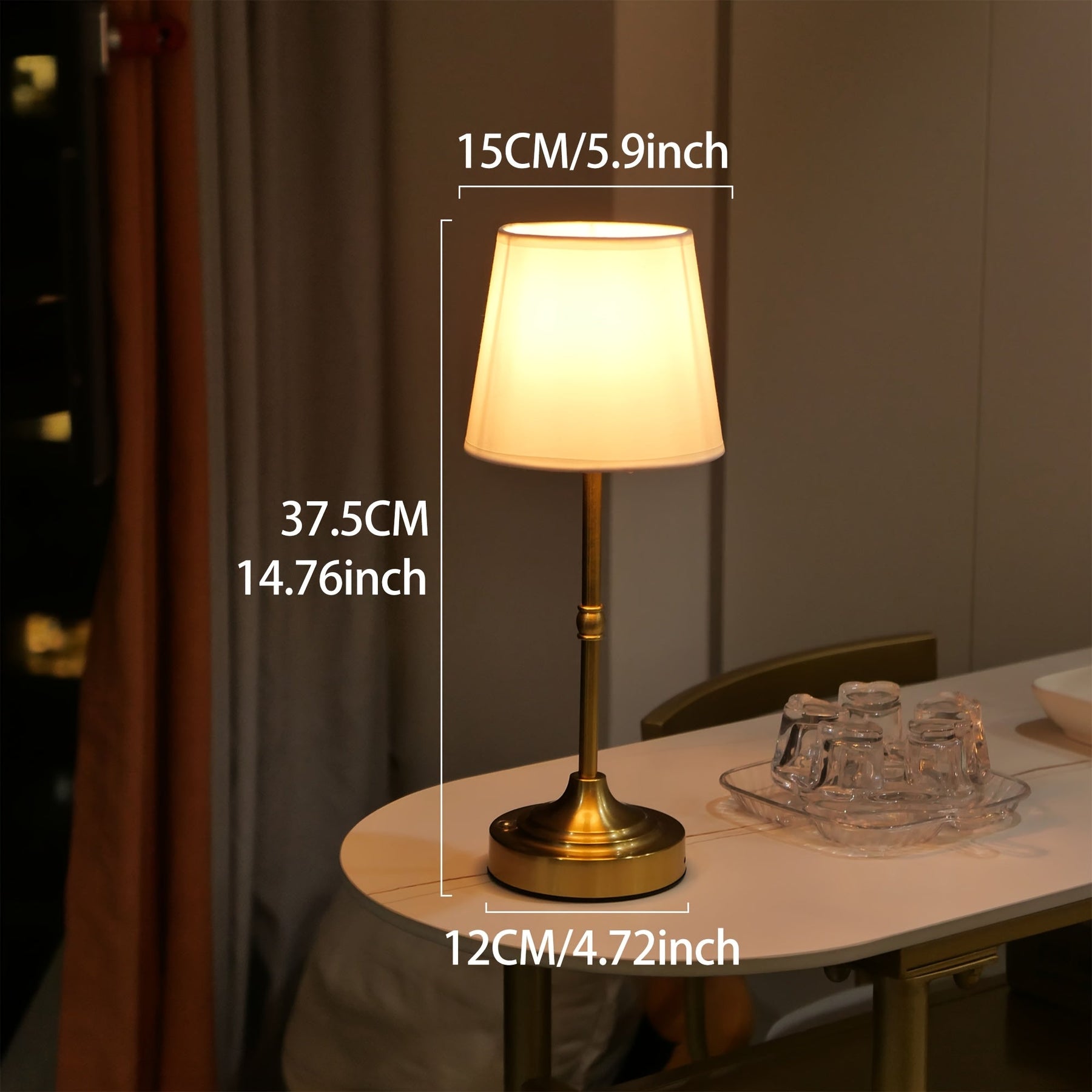Stmívatelná bezdrátová stolní lampa | Dobíjecí přes USB