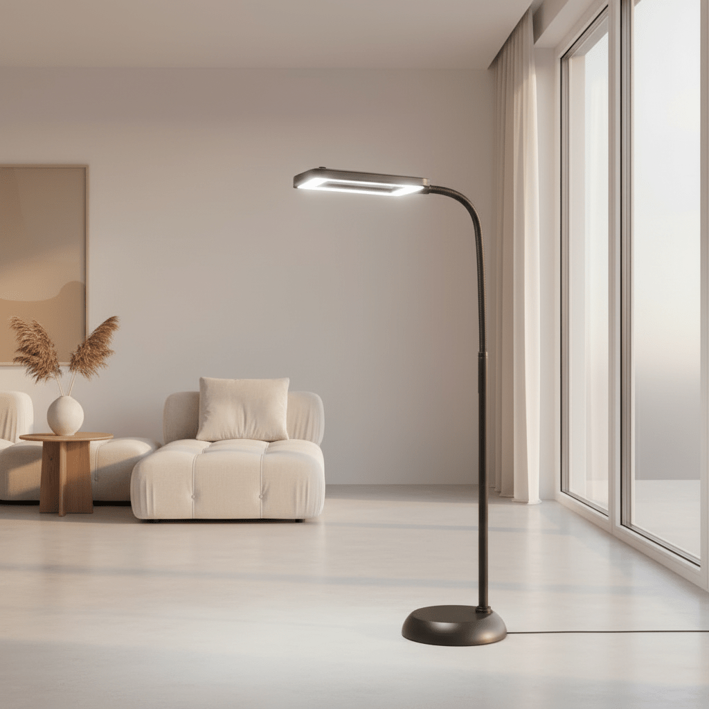Stojací lampa s 3x zvětšením a flexibilním ramenem pro přesnou práci