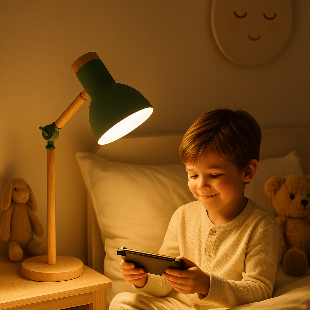 Stolní lampa v severském stylu s dřevěnou povrchovou úpravou – nastavitelná výška stolní a noční lampy pro minimalistický obývací pokoj a ložnici