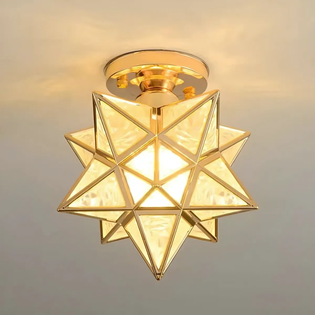 Stropní LED svítidlo | Elegantní geometrické světlo ve tvaru hvězdy