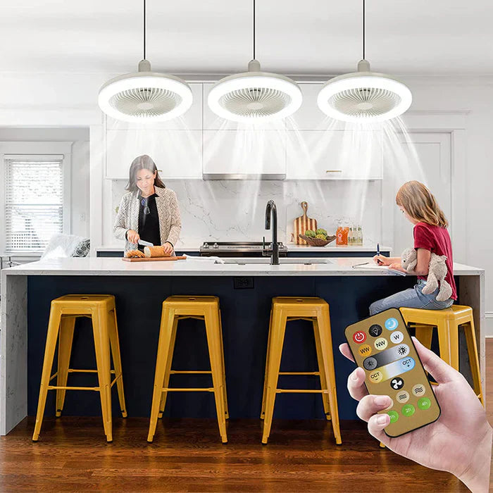 Stropní ventilátor s LED osvětlením a dálkovým ovládáním