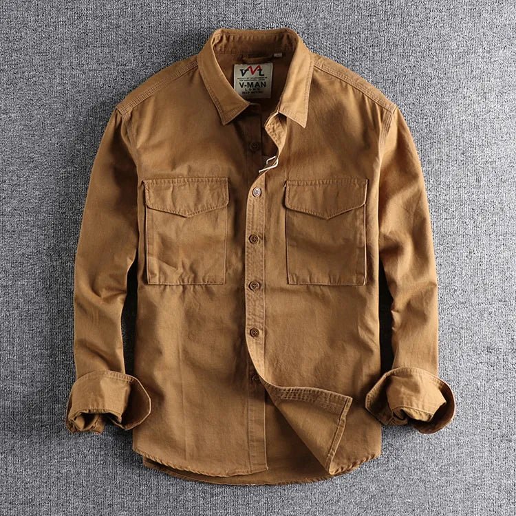 Stylová košile v military stylu