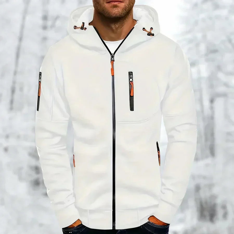 Stylová pánská mikina s kapucí na zip