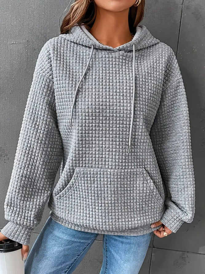 Stylová prošívaná mikina s kapucí
