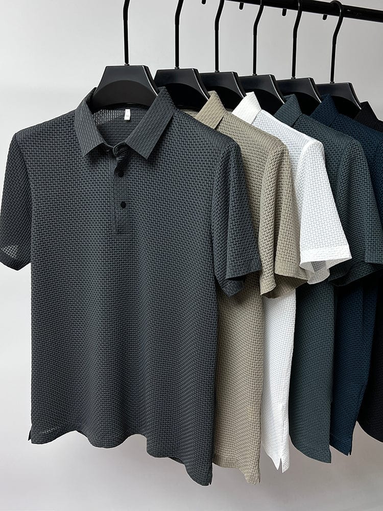 Stylové pánské funkční polo tričko