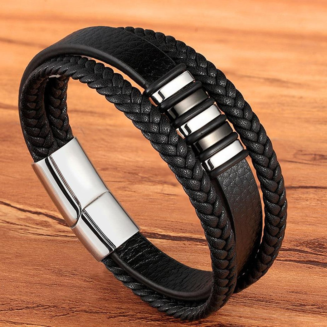 Stylové pánské náramky z pravé kůže
