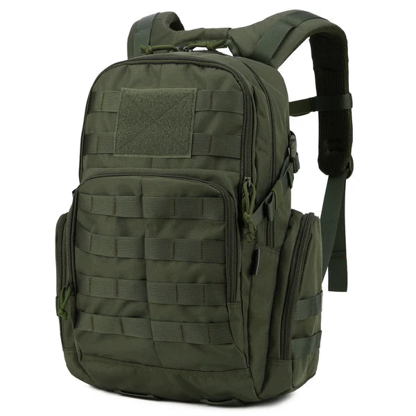 Taktický batoh 25 l - voděodolný 600D - MOLLE a přihrádka na hydratační vak - zelený, černý a khaki