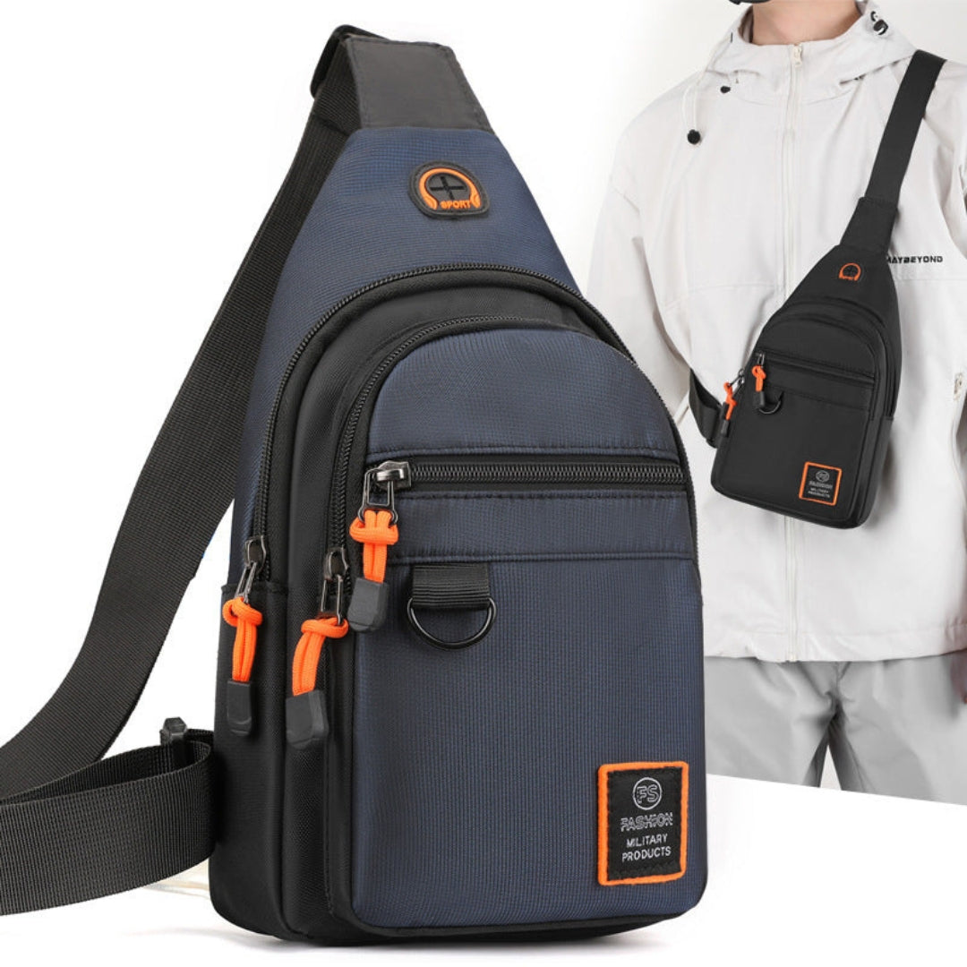 Taška přes rameno – vodotěsná crossbody s více kapsami