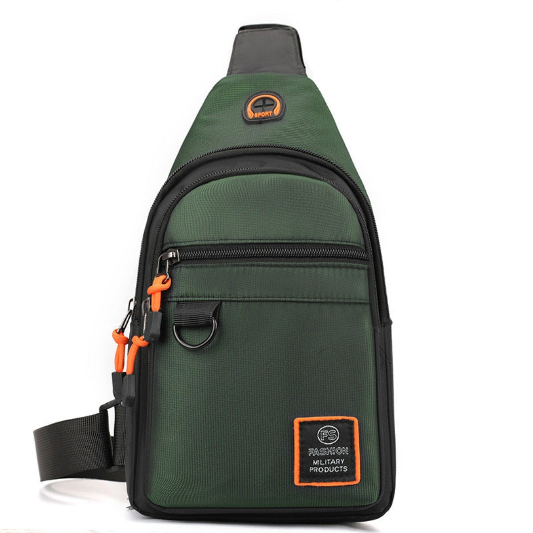 Taška přes rameno – vodotěsná crossbody s více kapsami