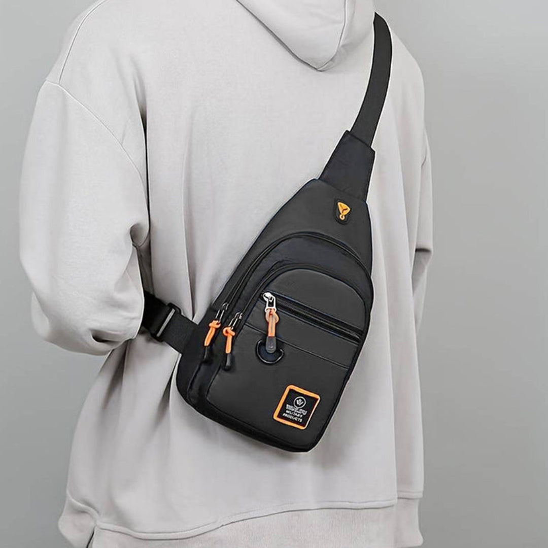 Taška přes rameno – vodotěsná crossbody s více kapsami