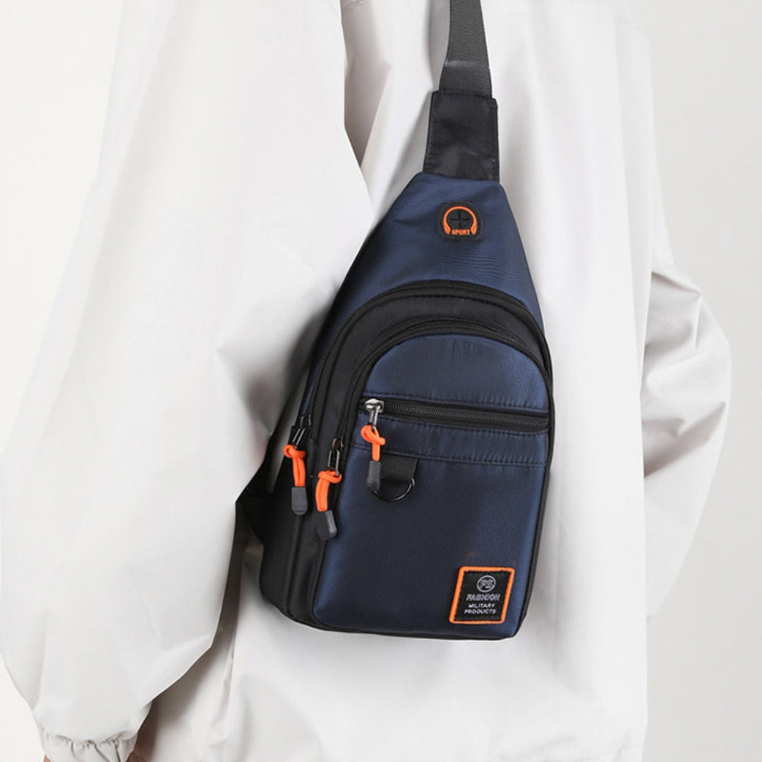 Taška přes rameno – vodotěsná crossbody s více kapsami