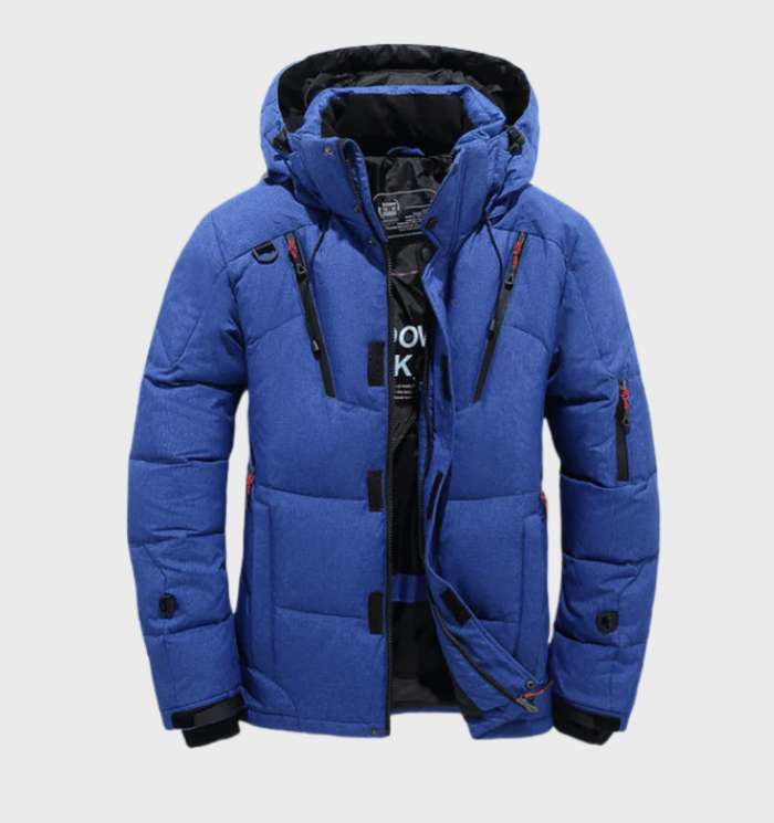 Tlustě zateplená nepromokavá a větruodolná zimní bunda parka