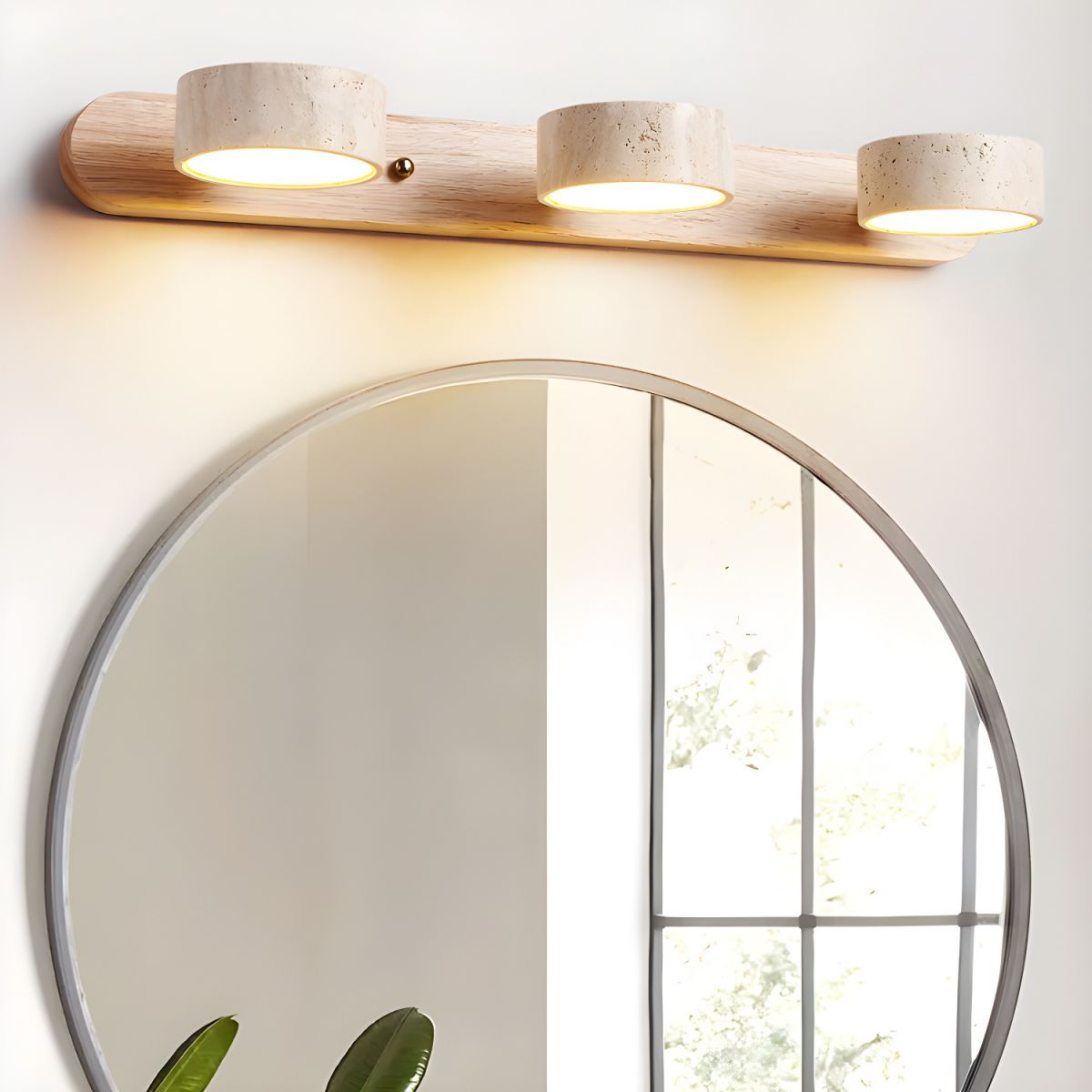 Travertinové nástěnné LED svítidlo pro architektonický luxus