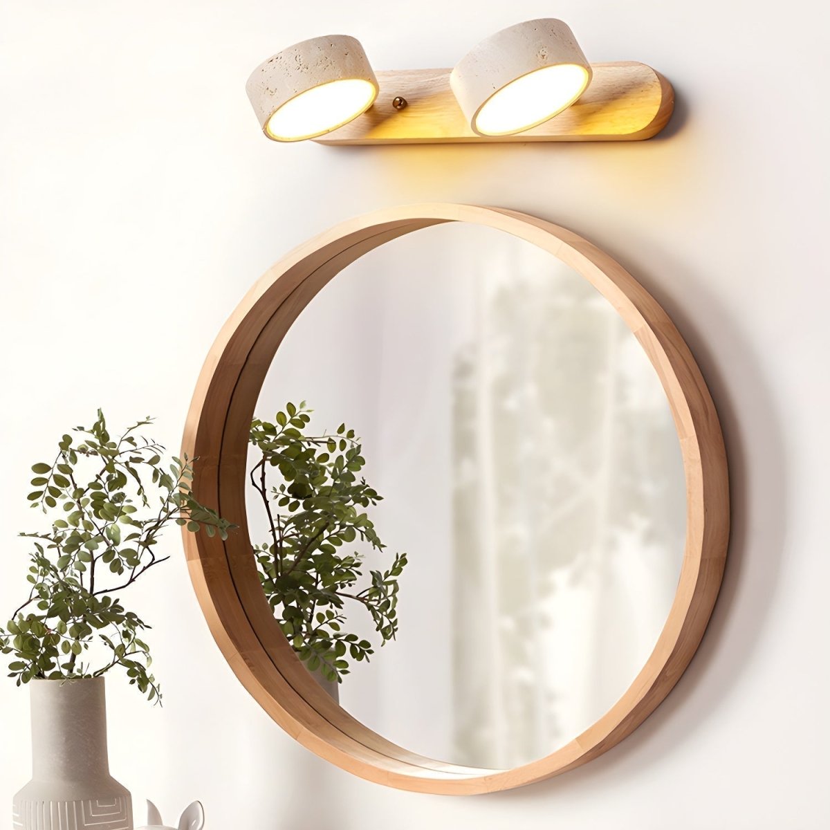 Travertinové nástěnné LED svítidlo pro architektonický luxus