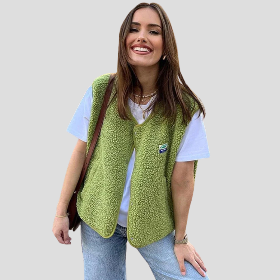 Trendy dámská vlněná vestička
