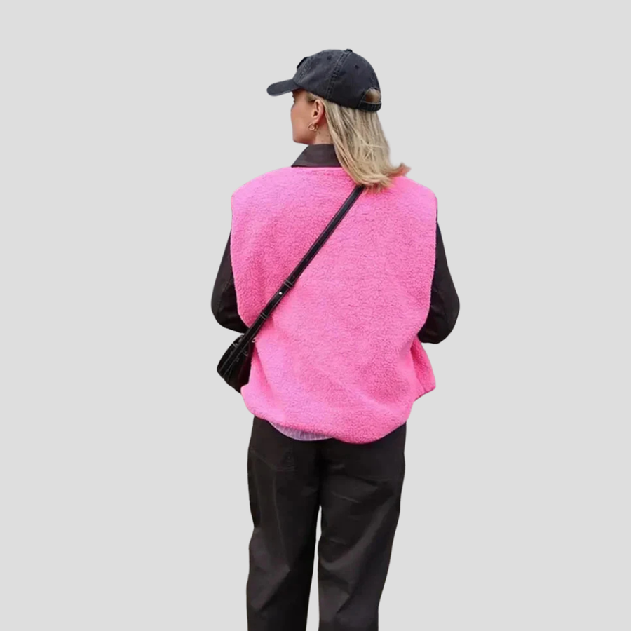 Trendy dámská vlněná vestička