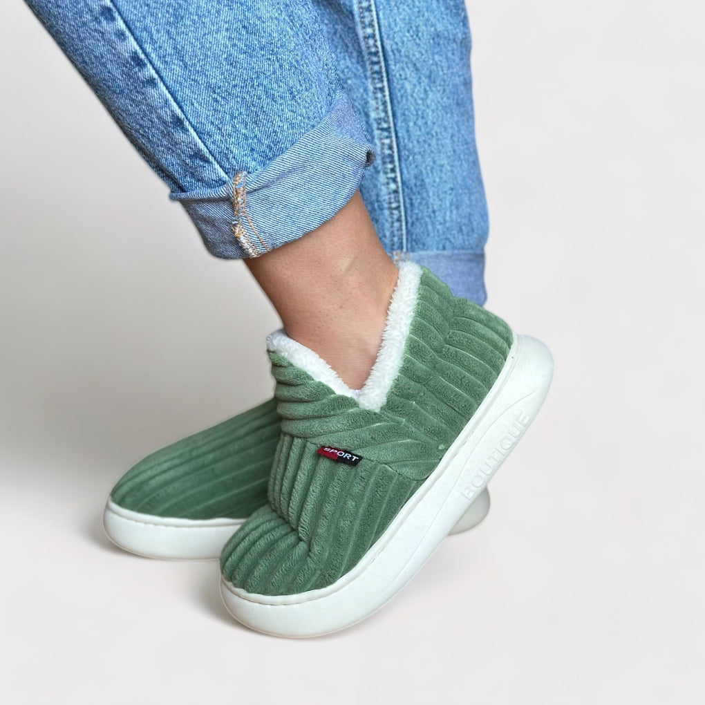 Ultrateplé ergonomické papuče s kožíškem