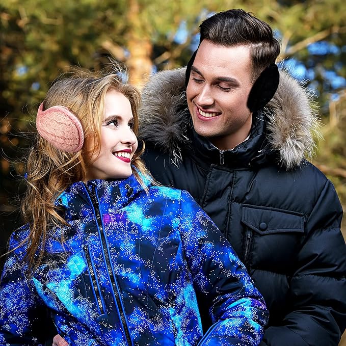Unisex skládací pletené klapky na uši – sada 4 kusů