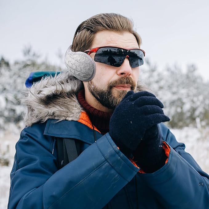 Unisex skládací pletené klapky na uši – sada 4 kusů