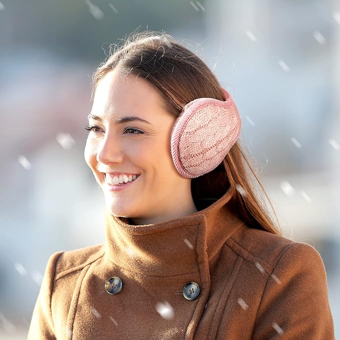 Unisex skládací pletené klapky na uši – sada 4 kusů