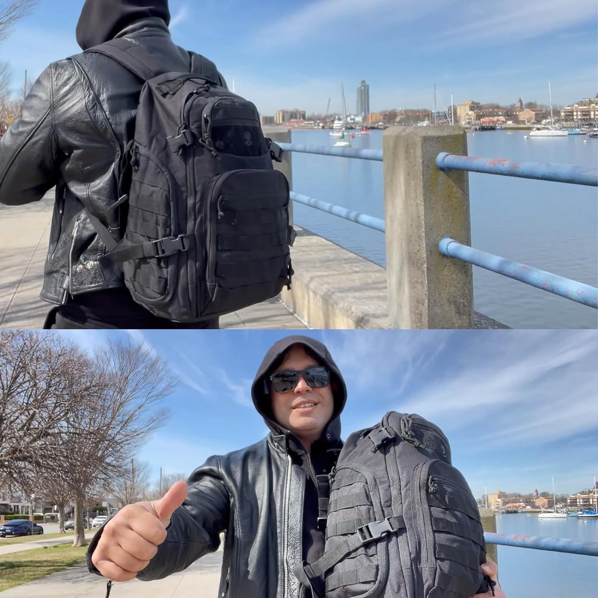 Unisex taktický batoh 35L - systém Molle a kapsa na notebook