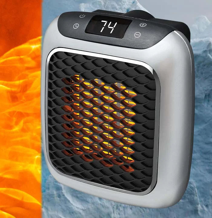 Úsporný teplovzdušný ventilátor s moderním designem