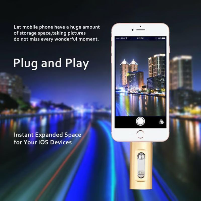 Velkokapacitní USB flash disk 3v1 pro mobilní telefon a počítač