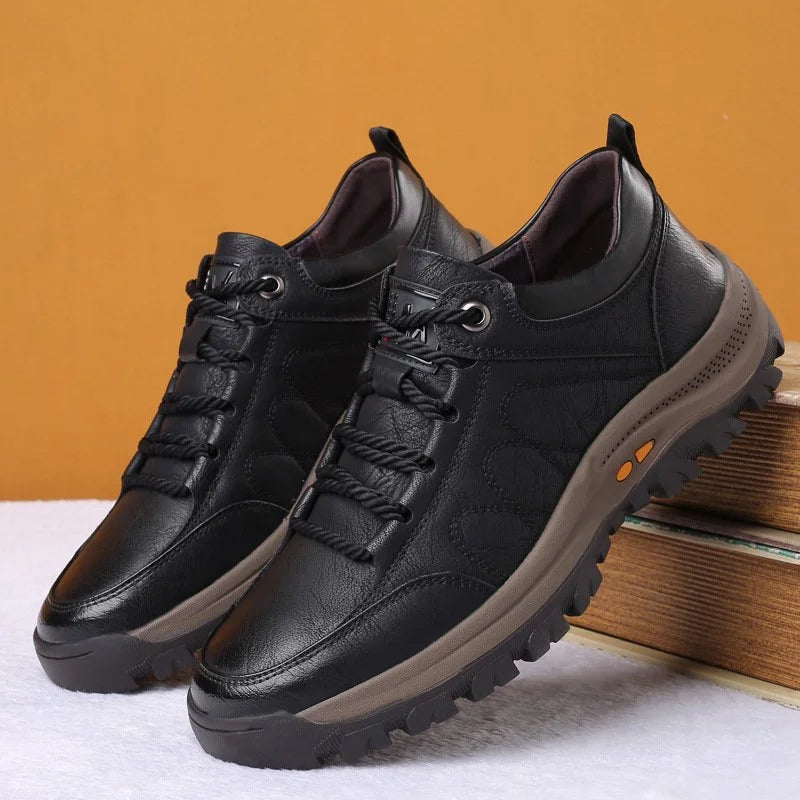 Voděodolná ortopedická kožená obuv s oporou Footwear