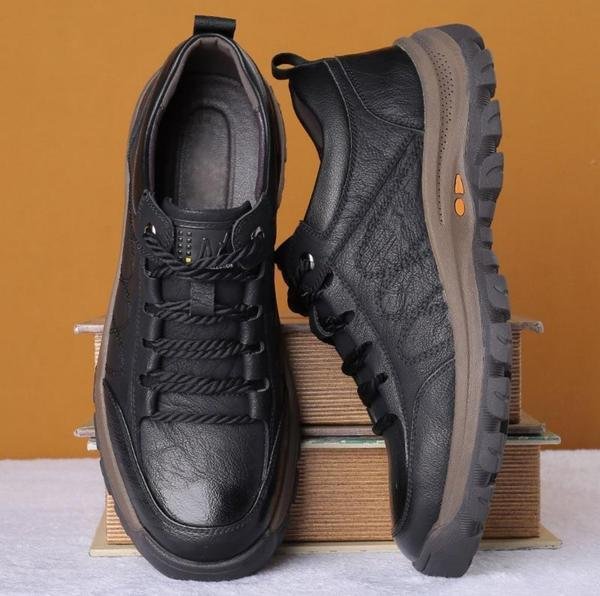 Voděodolná ortopedická kožená obuv s oporou Footwear