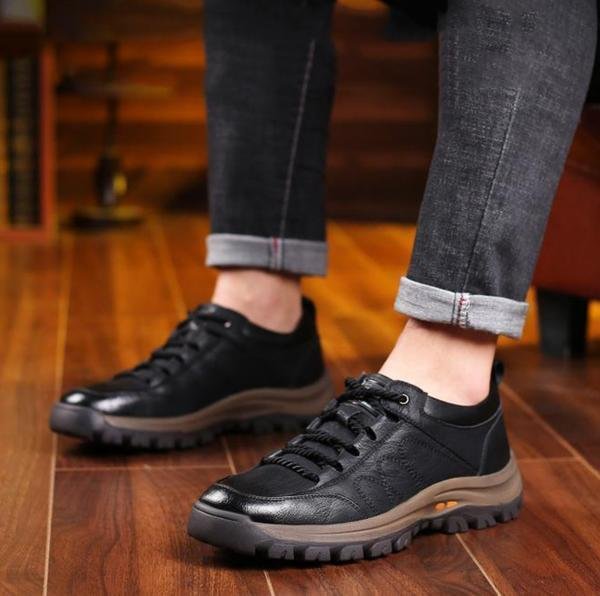 Voděodolná ortopedická kožená obuv s oporou Footwear