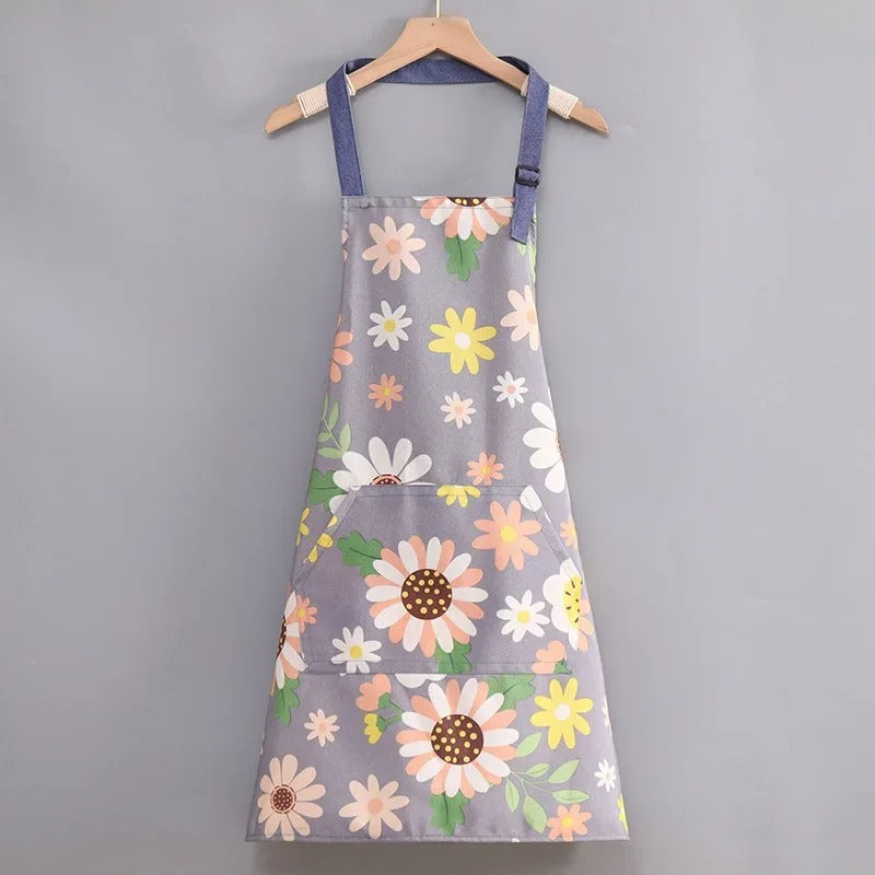 Voděodolná zástěra z bavlněného plátna