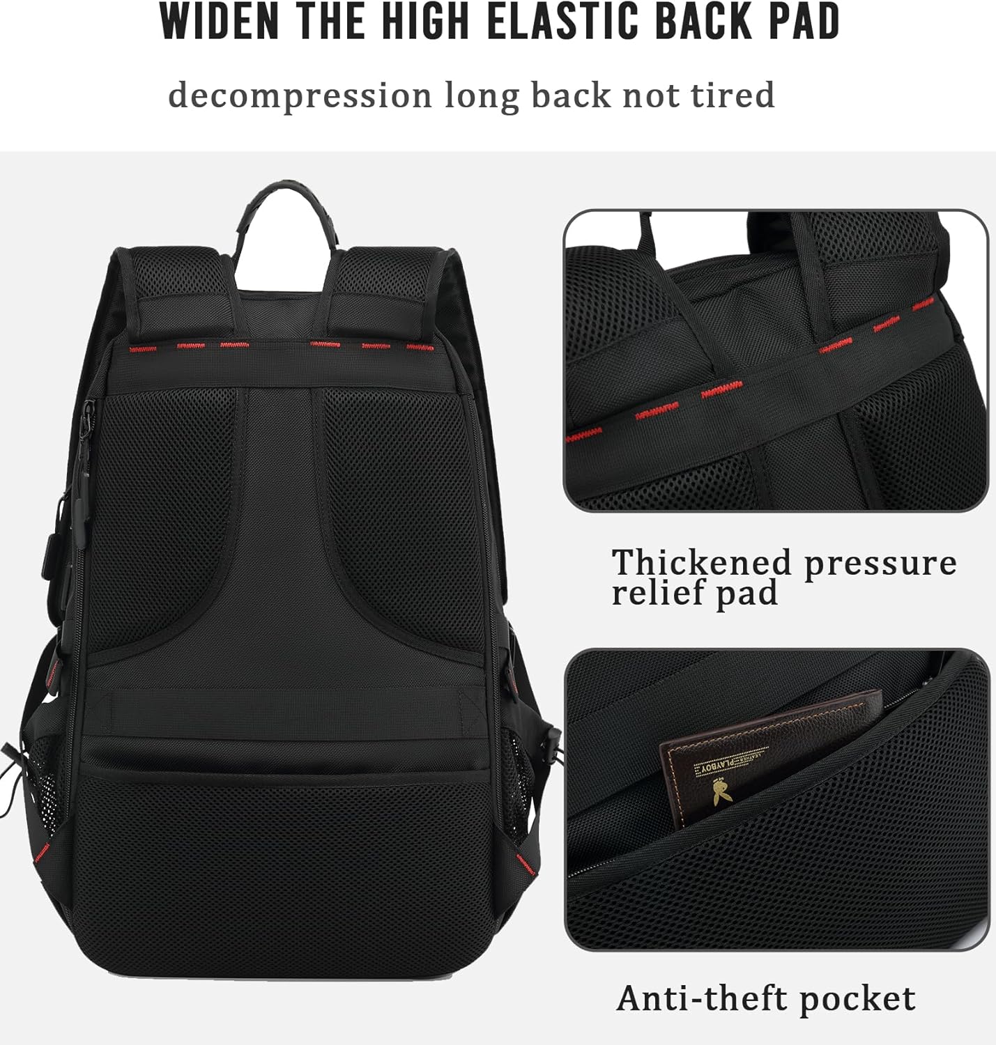 Vodotěsný cestovní batoh na notebook 60 l s USB portem a přihrádkou na boty