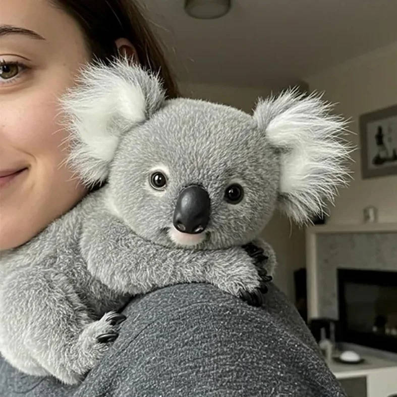 Zatížená plyšová koala z měkkého plyše – pohodlná plyšová hračka