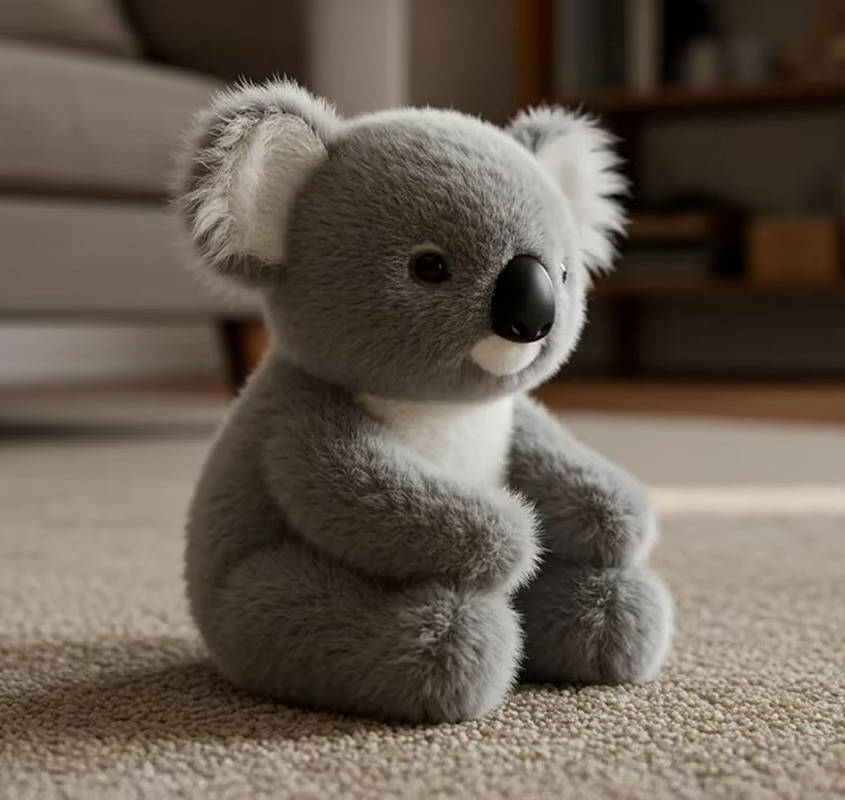 Zatížená plyšová koala z měkkého plyše – pohodlná plyšová hračka