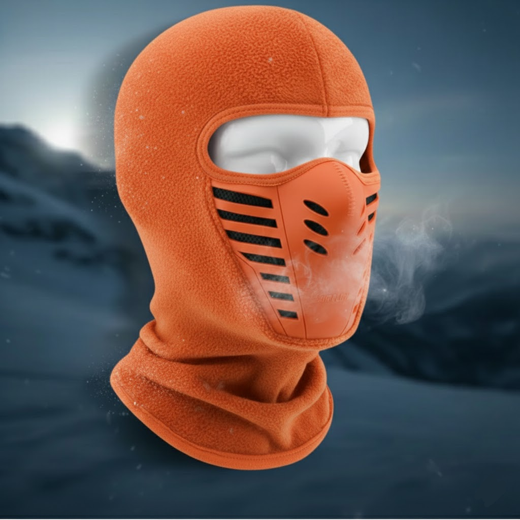 Zimní vetruodolná kukla s plným krytím obličeje pro outdoorové sporty