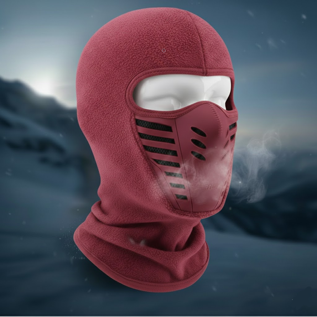 Zimní vetruodolná kukla s plným krytím obličeje pro outdoorové sporty
