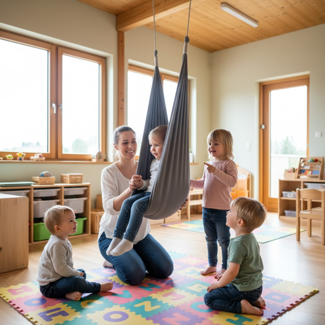 Zklidňující senzorická houpačka pro děti a osoby se speciálními potřebami